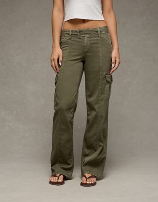 AE Low-Rise Cargo Pant — Olive Moss by American Eagle
