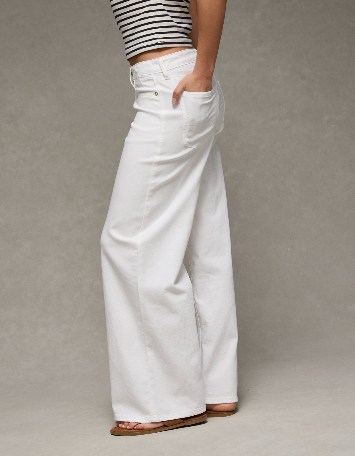 AE Dreamy Drape Stretch Low-Rise Ultra Wide-Leg Pant - image 5