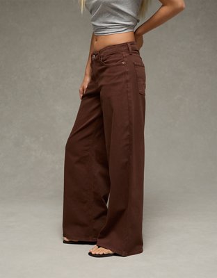 AE Dreamy Drape Stretch Low-Rise Ultra Wide-Leg Pant