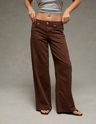AE Dreamy Drape Stretch Low-Rise Ultra Wide-Leg Pant