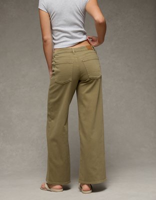 AE Dreamy Drape Stretch Low-Rise Ultra Wide-Leg Pant