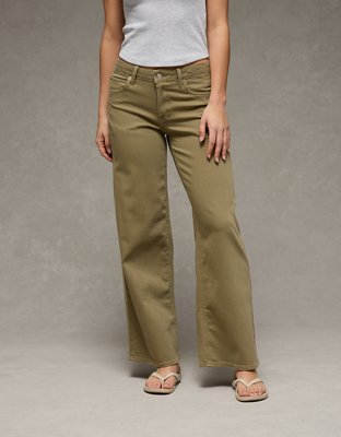 AE Dreamy Drape Stretch Low-Rise Ultra Wide-Leg Pant