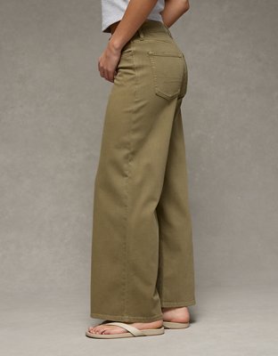 AE Dreamy Drape Stretch Low-Rise Ultra Wide-Leg Pant