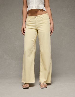 AE Dreamy Drape Stretch Low-Rise Ultra Wide-Leg Pant