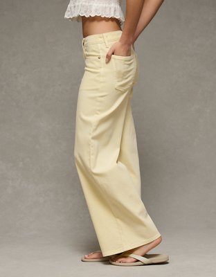 AE Dreamy Drape Stretch Low-Rise Ultra Wide-Leg Pant