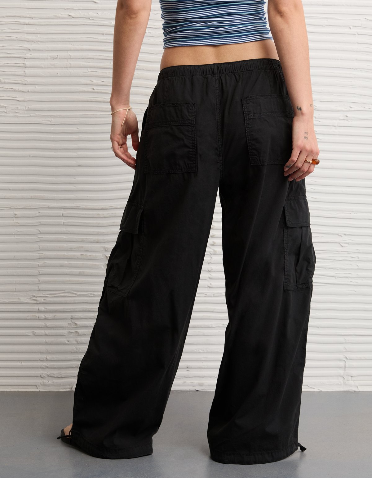 AE Low-Rise Baggy Cargo Parachute Pant - image 2