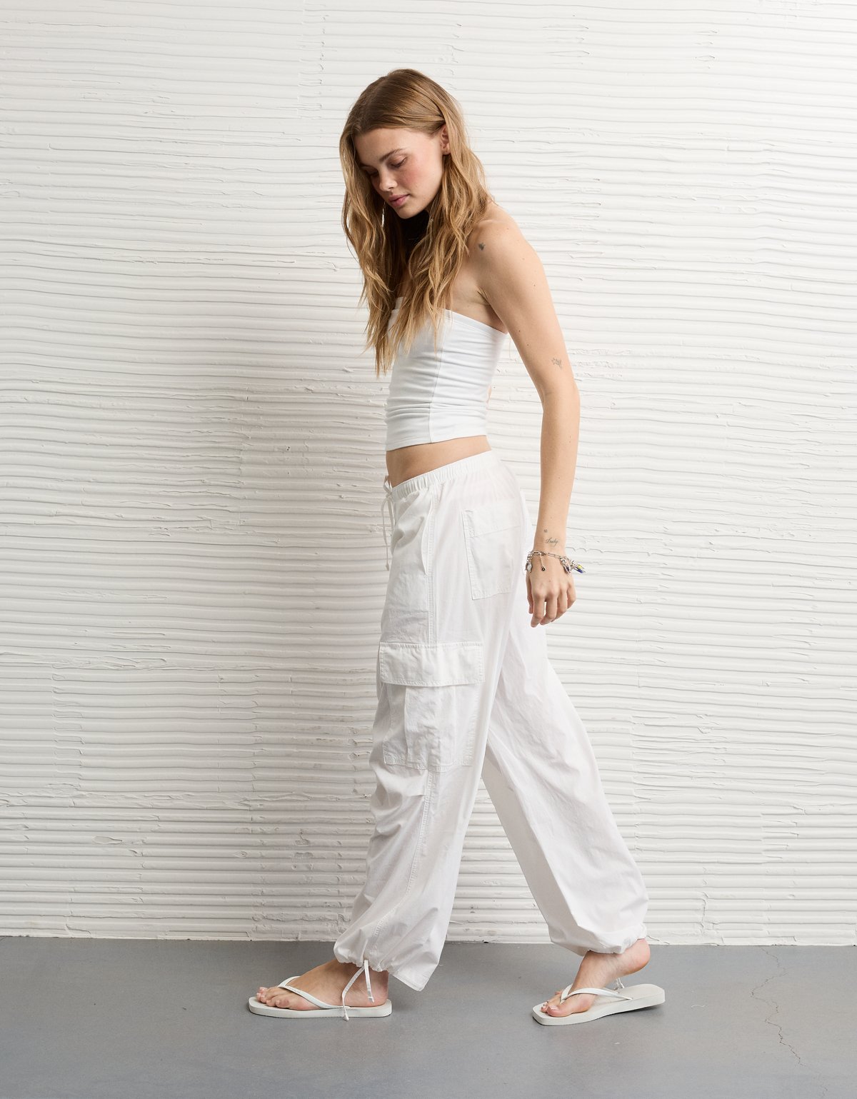 AE Low-Rise Baggy Cargo Parachute Pant - image 2