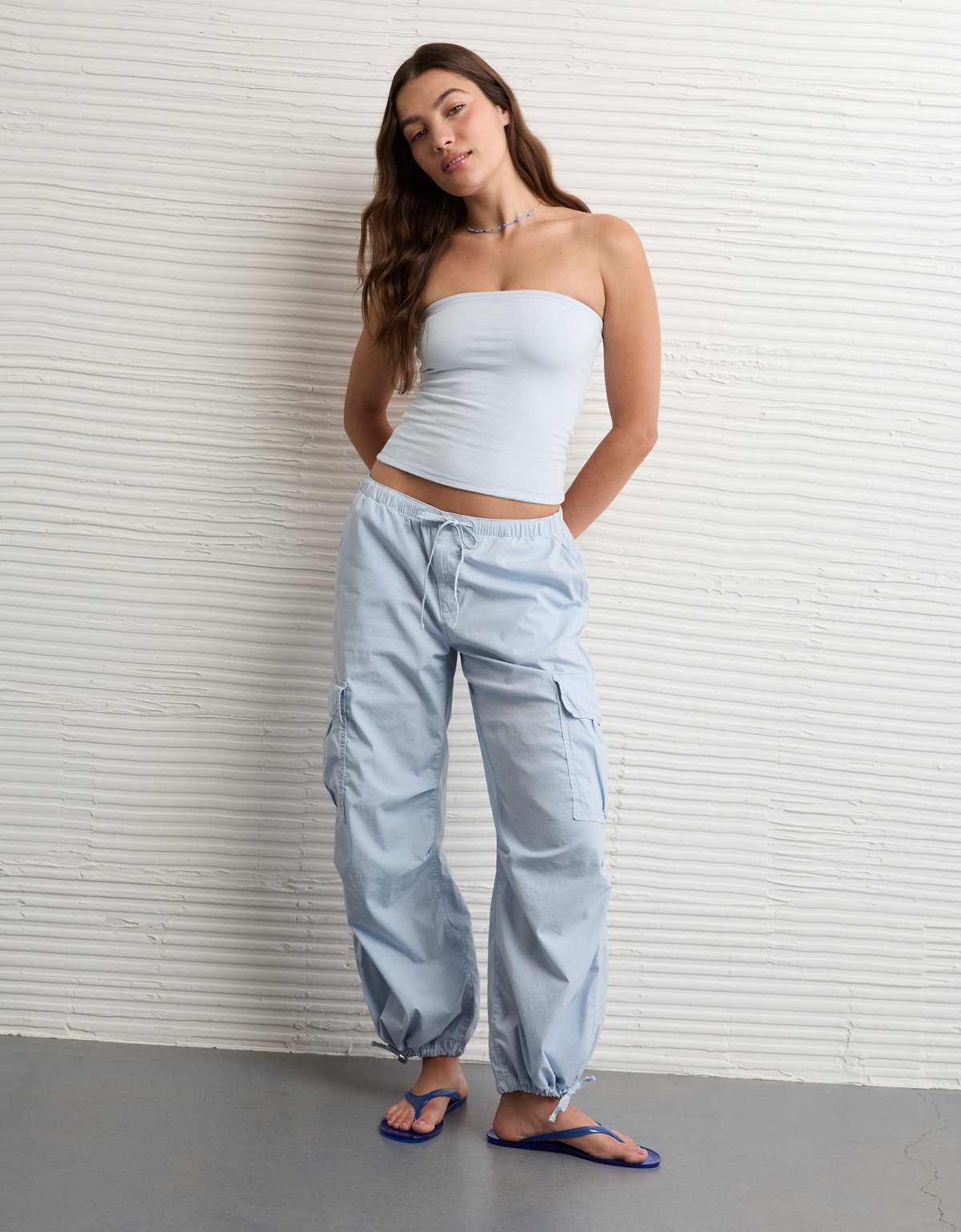 AE Low-Rise Baggy Cargo Parachute Pant - image 2