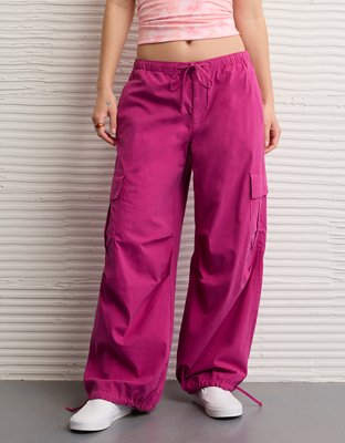 AE Low-Rise Baggy Cargo Parachute Pant | American Eagle