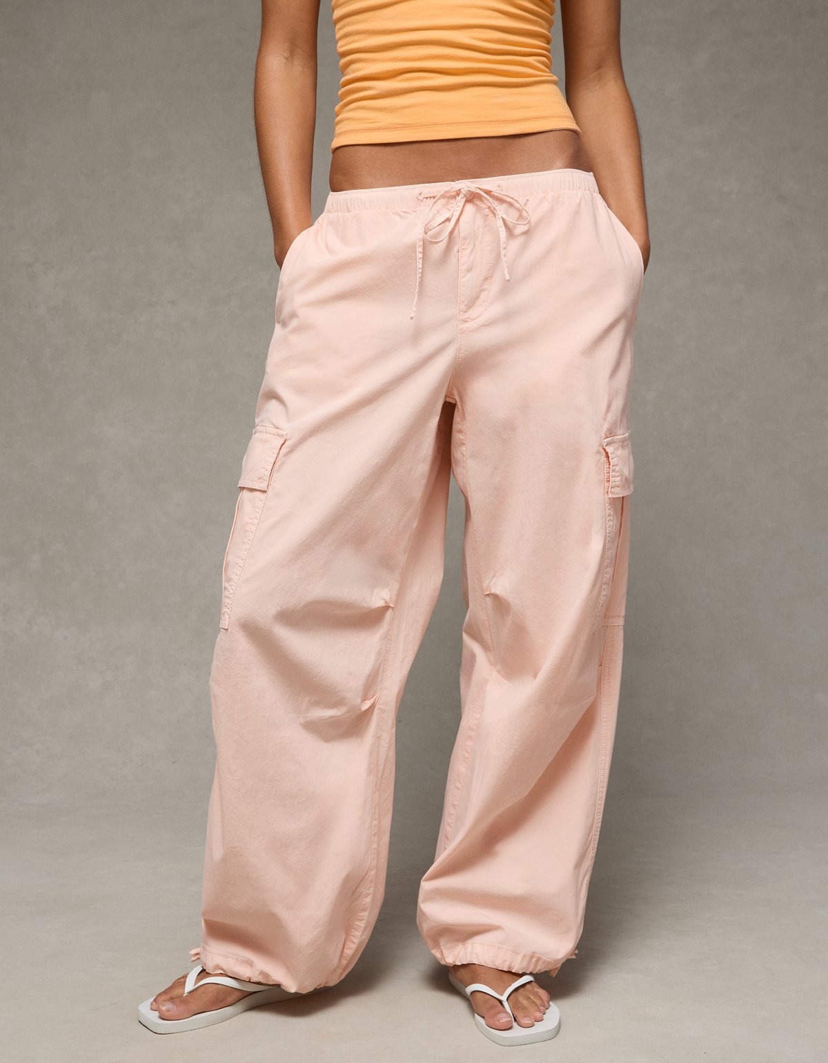 AE Low-Rise Baggy Cargo Parachute Pant - image 2