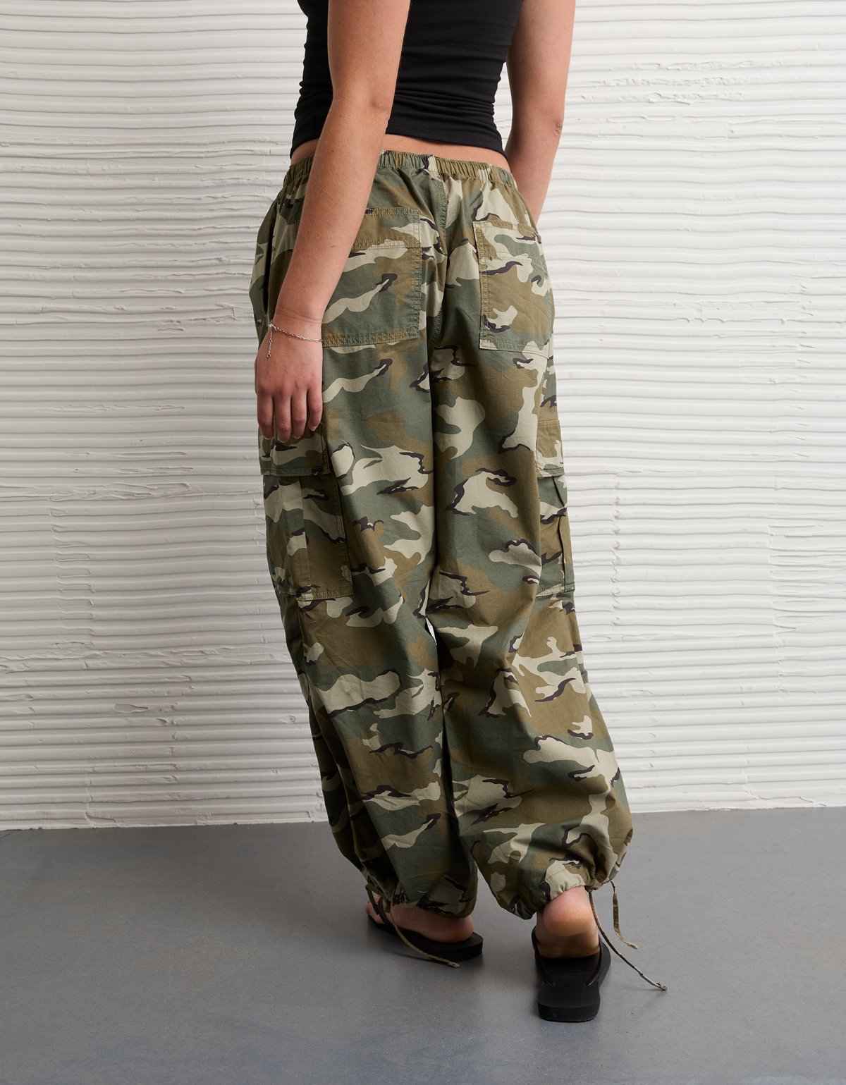AE Low-Rise Baggy Cargo Parachute Pant - image 2