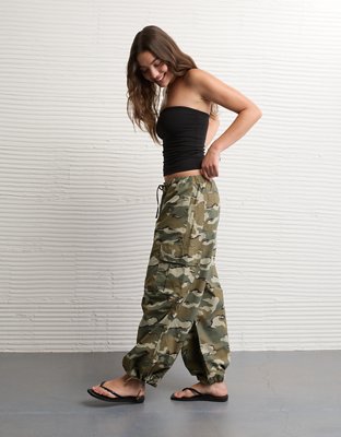 AE Low-Rise Baggy Cargo Parachute Pant from American Eagle - $67.95