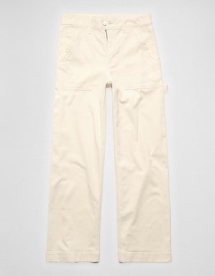 AE Stretch Super High-Waisted Wide-Leg Cargo Pant