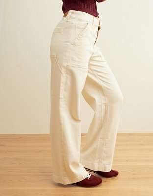 AE Stretch Super High-Waisted Wide-Leg Cargo Pant