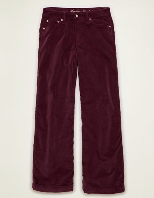 AE Corduroy Super High-Waisted Baggy Wide Leg Pant