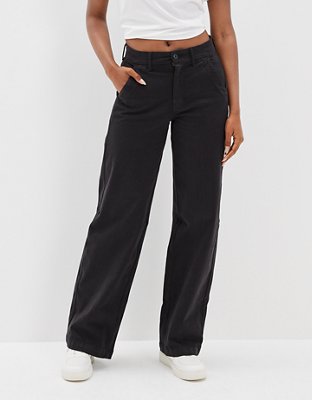 AsYou super high waisted pants in black