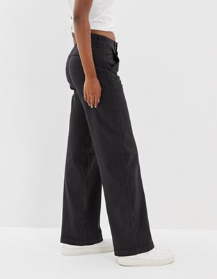AE Stretch Super High-Waisted Wide-Leg Trouser