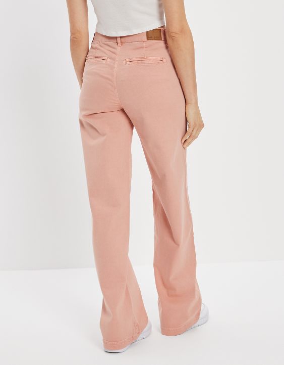 AE Stretch Twill Super High-Waisted Baggy Wide-Leg Pant