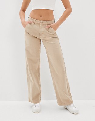 Issie Ginger Sand Beige Straight Leg Pants