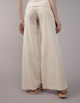 Женские брюки American Eagle AE Stretch Super High-Waisted Baggy Wide-Leg Trouser — фото 2