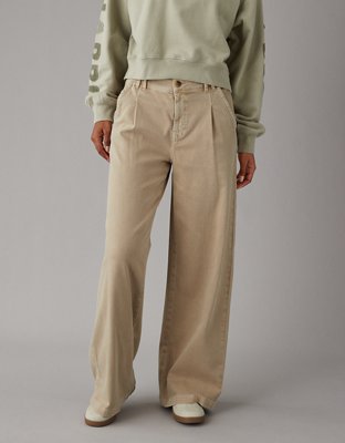 saby 20aw tuck baggy wide pants khaki - メンズ