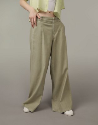 AE High-Waisted Linen-Blend Trouser