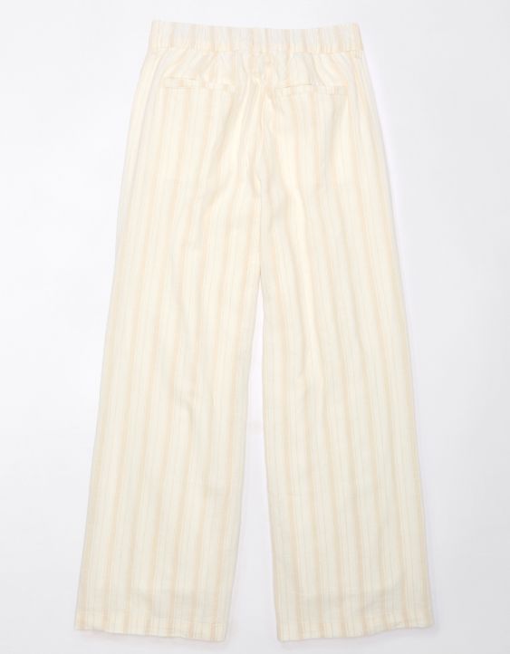 AE Striped Linen-Blend Trouser
