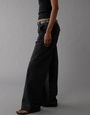 Женские брюки American Eagle AE Stretch Mid-Rise Wide-Leg Khaki Trouser — фото 4