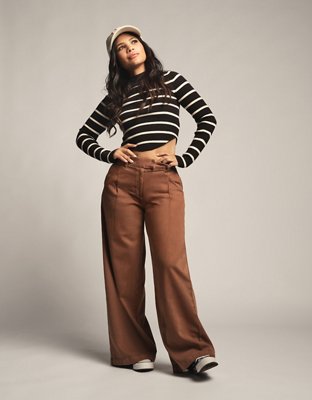 AE Dreamy Drape Stretch High-Waisted Trouser