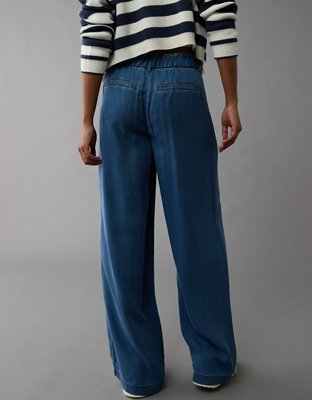 AE Dreamy Drape High-Waisted Wide-Leg Trouser