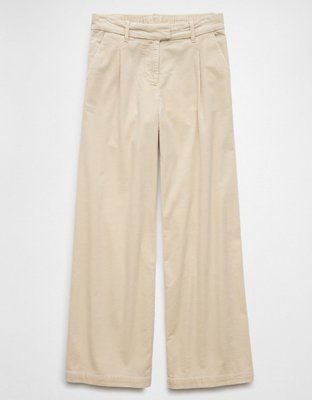 AE Stretch Curvy Super High-Waisted Vegan Leather Straight Pant