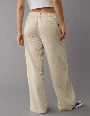 AE Stretch Corduroy High-Waisted Wide-Leg Trouser