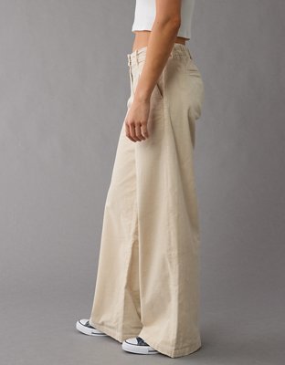 Женские брюки American Eagle AE Stretch Corduroy High-Waisted Wide-Leg Trouser — фото 4