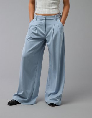 AE Trouser Stretch Wide-Leg Extremo con Encaje Poppy