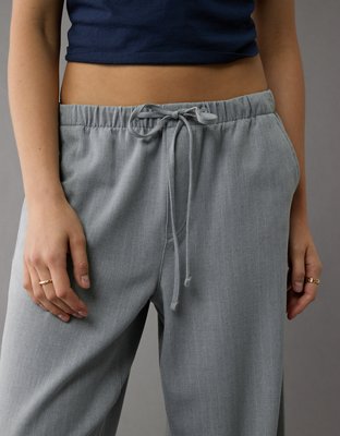 Pantalon à taille basse à ceinture élastique pavot AE
