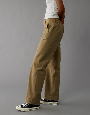 AE Stretch Stovepipe Khaki Pant