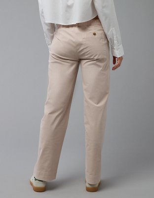 Pantalon kaki à jambe effilée extensible AE