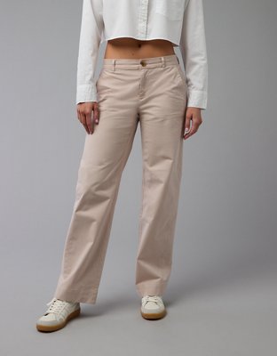 AE Stretch Stovepipe Khaki Pant