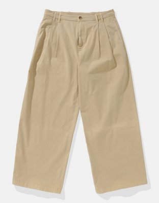 AE Stretch Super High-Waisted Ultra Wide-Leg Ankle Trouser