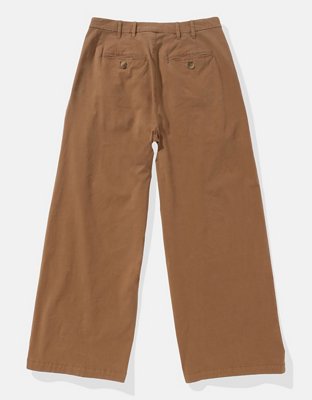 AE Stretch Super High-Waisted Ultra Wide-Leg Ankle Trouser