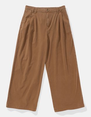 AE Stretch Super High-Waisted Ultra Wide-Leg Ankle Trouser