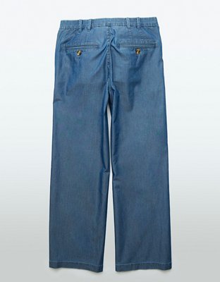 AE Stretch Super High-Waisted Ultra Wide-Leg Ankle Trouser