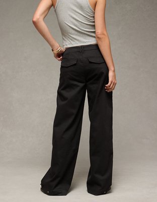 AE Stretch Low-Rise Ultra Wide-Leg Convertible Trouser