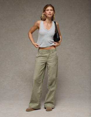 AE High-Waisted Wide Leg Trouser