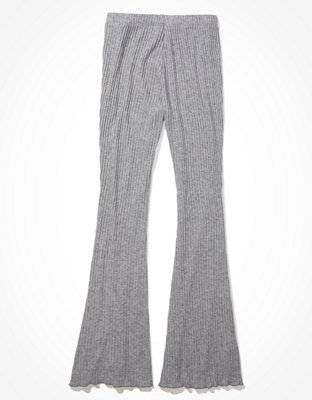 ribbed flare sweatpants