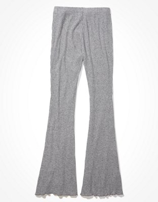 aerie ribbed flare pants