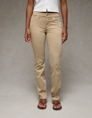 American Eagle Stretch High-Waisted Skinny Pant in Vintage Khaki  Womens Size 8 Regular Twill Pants for Everyday Casual Style