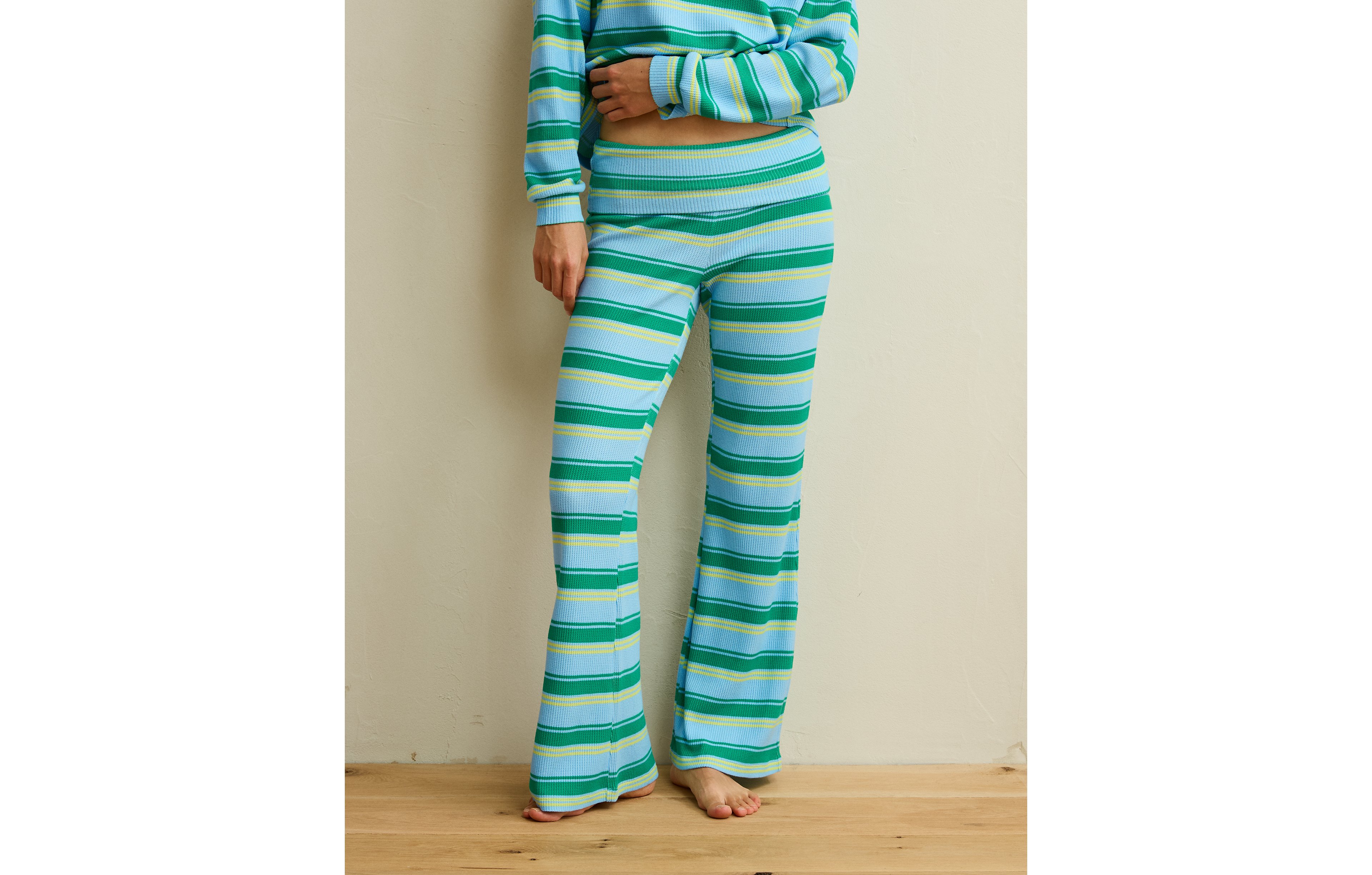 AE Luxe Plush Waffle Foldover Pant