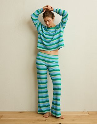 AE Luxe Plush Waffle Foldover Pant