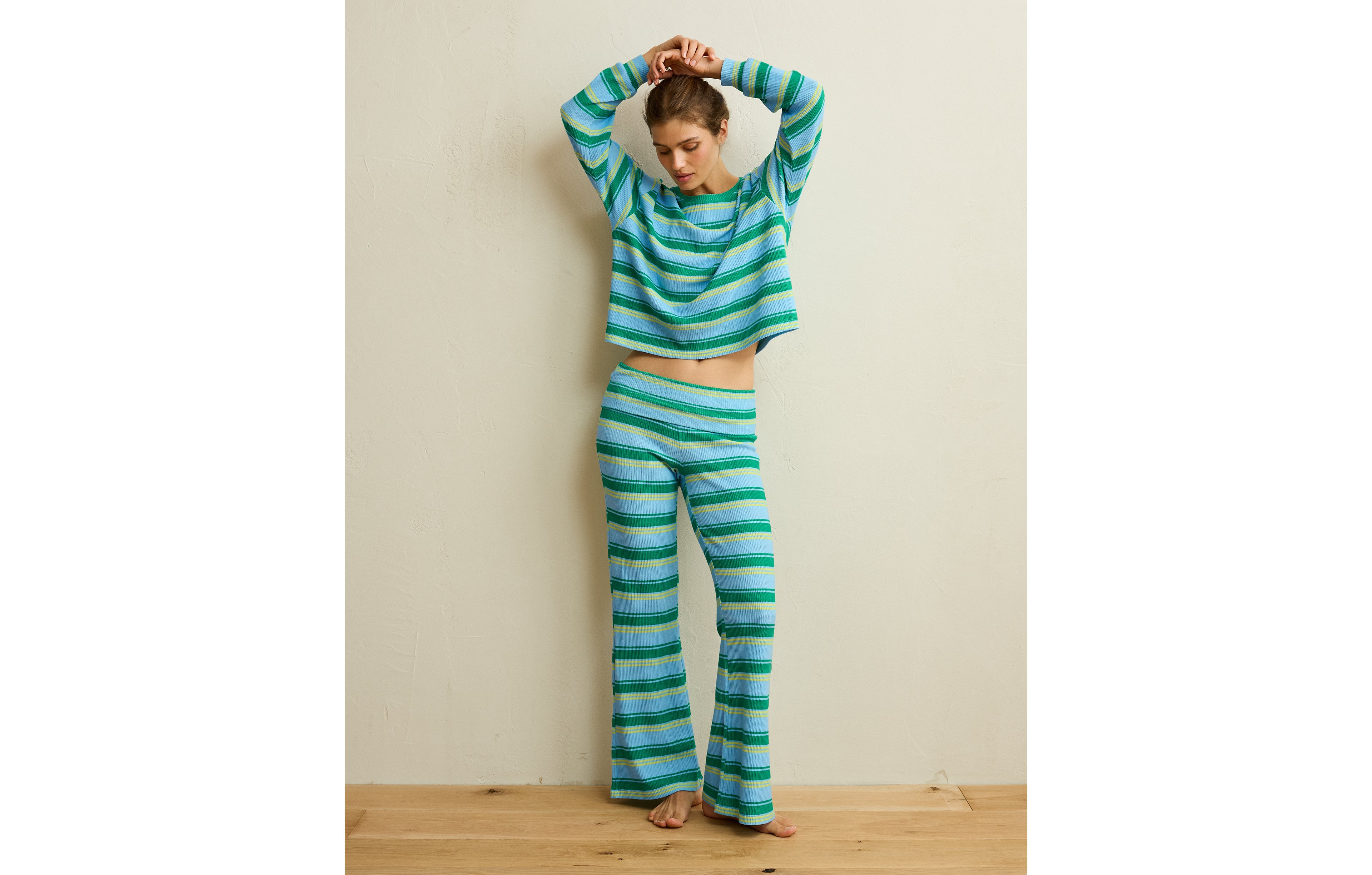 AE Luxe Plush Waffle Foldover Pant
